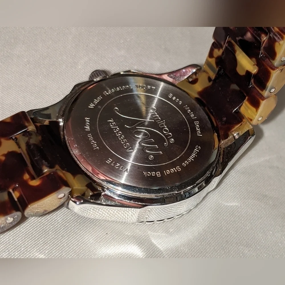 Armitron Now Women's Quartz Watch Crystal Bezel New Battery 75/3935SV WR 100ft